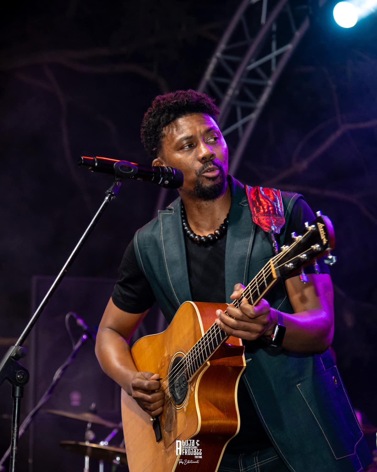 Hervé Samb - African Jazz musician performing at Afrojazz Festival Nigeria from France