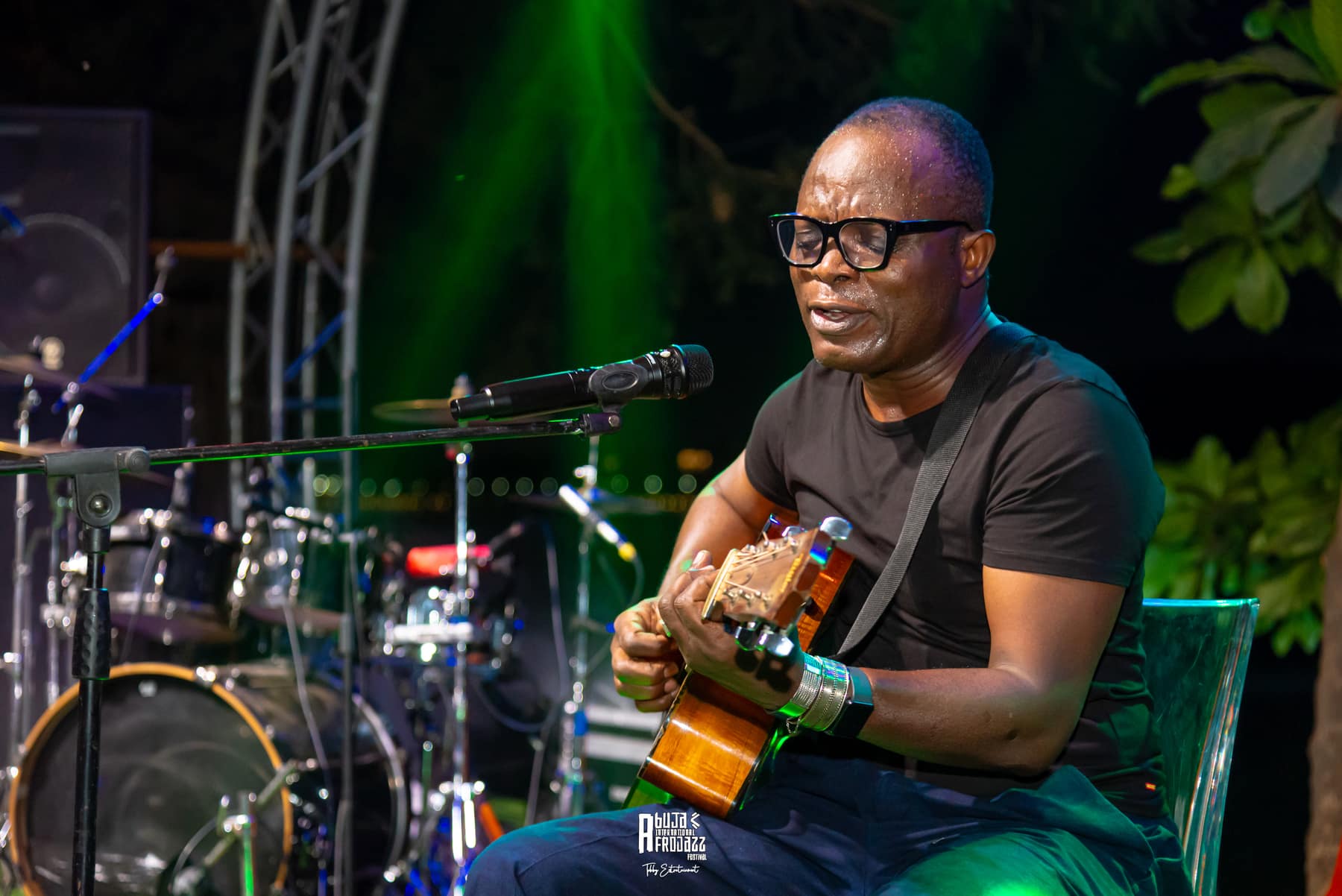 John Arcadius - African Jazz musician performing at Afrojazz Festival Nigeria from Benin Republic